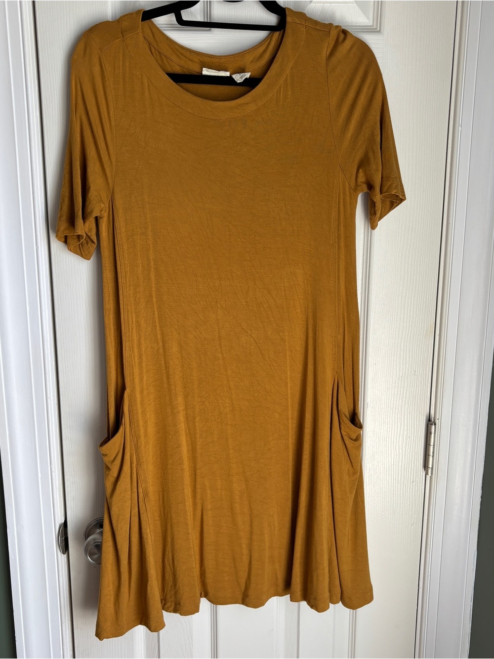 Sigrid Olsen Ochre Short Sleeve Dress